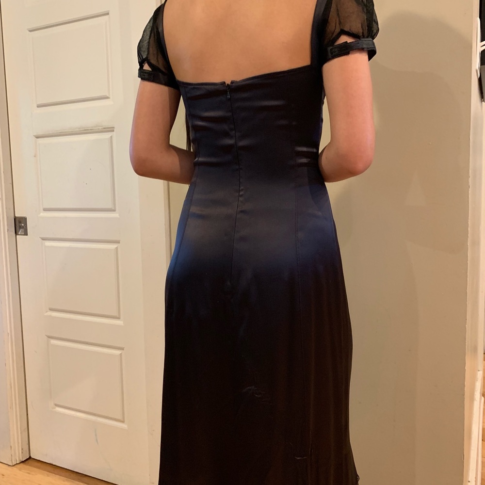 D&G Black Silk bustier dress - vintage